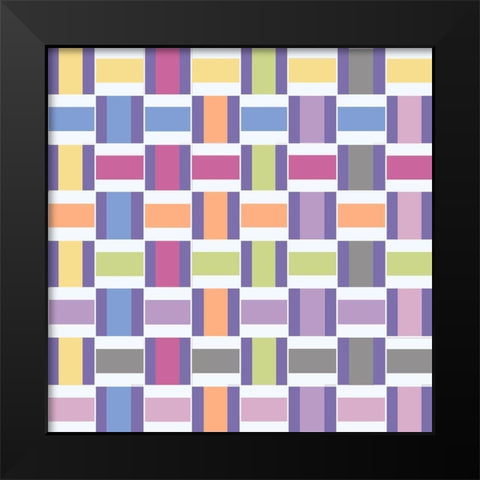 Mood Boost Weave 2 Black Modern Wood Framed Art Print by Hogan, Melody