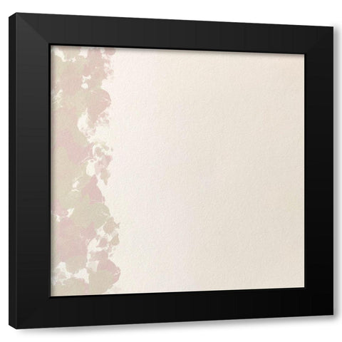 Soft Splatter 2 Black Modern Wood Framed Art Print by Hogan, Melody