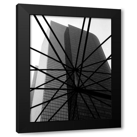 Tower Web 24 Black Modern Wood Framed Art Print with Double Matting by Joseph, Michael