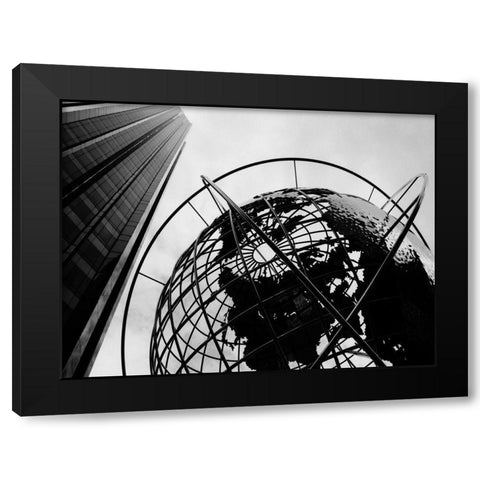 Concrete Planet 37 Black Modern Wood Framed Art Print with Double Matting by Joseph, Michael