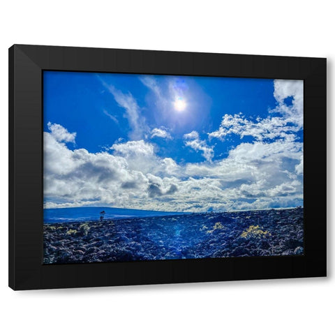 Cool Reflections At Mauna Loa Black Modern Wood Framed Art Print with Double Matting by Nebula, Melissa