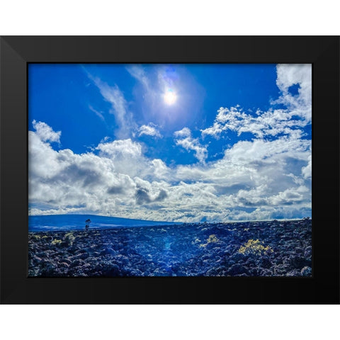Cool Reflections At Mauna Loa Black Modern Wood Framed Art Print by Nebula, Melissa