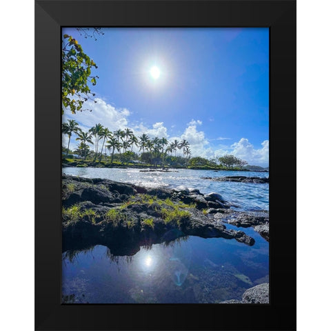 Early Time Travelers Black Modern Wood Framed Art Print by Nebula, Melissa