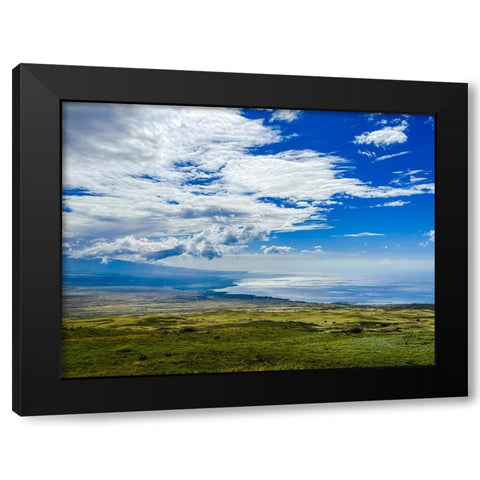 Kohala Coastline Black Modern Wood Framed Art Print by Nebula, Melissa