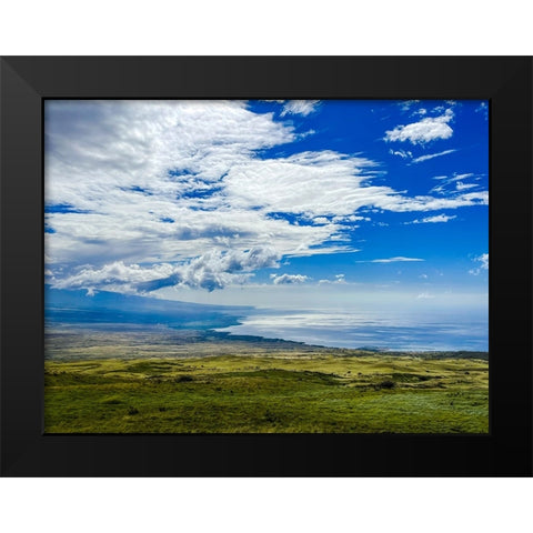 Kohala Coastline Black Modern Wood Framed Art Print by Nebula, Melissa