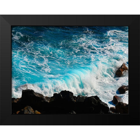 Mystic Ocean 1 Black Modern Wood Framed Art Print by Nebula, Melissa