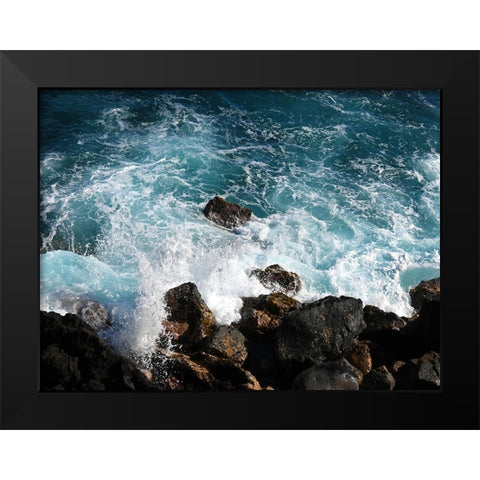 Mystic Ocean 2 Black Modern Wood Framed Art Print by Nebula, Melissa