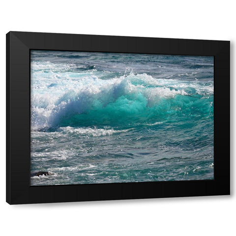 Shoreline 1 Black Modern Wood Framed Art Print with Double Matting by Nebula, Melissa