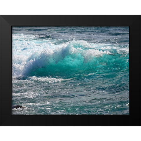 Shoreline 1 Black Modern Wood Framed Art Print by Nebula, Melissa