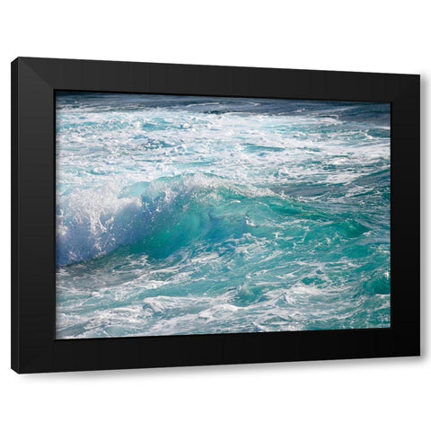 Shoreline 2 Black Modern Wood Framed Art Print by Nebula, Melissa