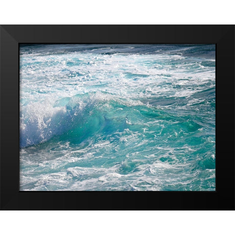 Shoreline 2 Black Modern Wood Framed Art Print by Nebula, Melissa