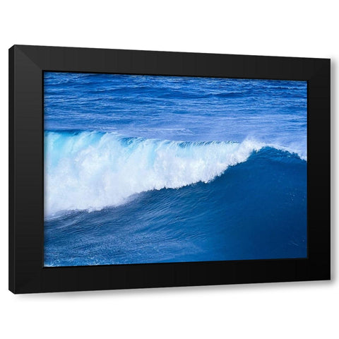 Tidal Ease Black Modern Wood Framed Art Print by Nebula, Melissa