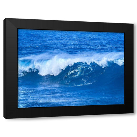 Pacific Cool Black Modern Wood Framed Art Print with Double Matting by Nebula, Melissa
