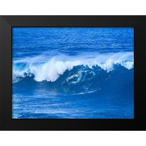 Pacific Cool Black Modern Wood Framed Art Print by Nebula, Melissa