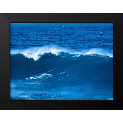 Aqua Juice Black Modern Wood Framed Art Print by Nebula, Melissa