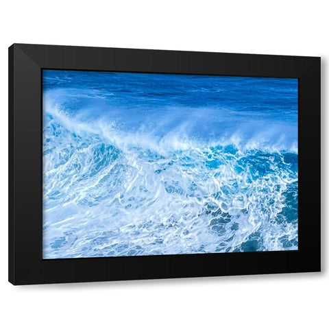 Great Wall of Water Black Modern Wood Framed Art Print with Double Matting by Nebula, Melissa