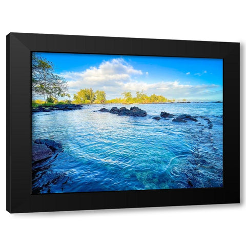 Pacific Morning Revival Black Modern Wood Framed Art Print with Double Matting by Nebula, Melissa