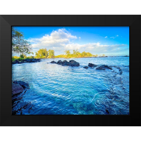 Pacific Morning Revival Black Modern Wood Framed Art Print by Nebula, Melissa