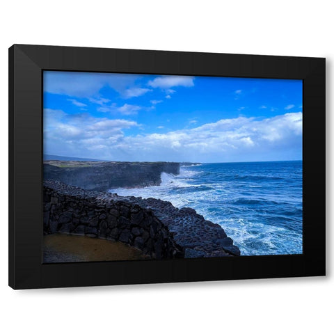 Pacific Crest Black Modern Wood Framed Art Print by Nebula, Melissa