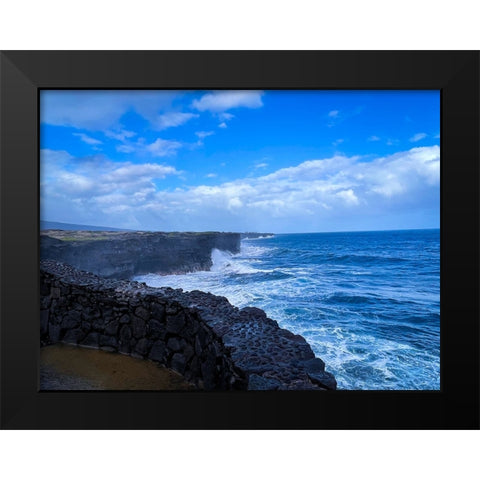 Pacific Crest Black Modern Wood Framed Art Print by Nebula, Melissa