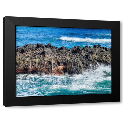 Onomea Cleanse Black Modern Wood Framed Art Print with Double Matting by Nebula, Melissa