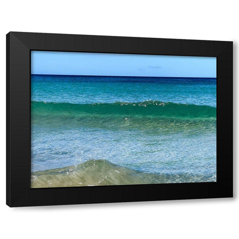 Gentle Clarity Black Modern Wood Framed Art Print with Double Matting by Nebula, Melissa