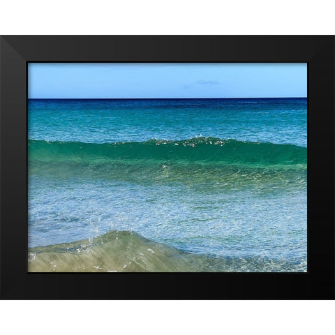 Gentle Clarity Black Modern Wood Framed Art Print by Nebula, Melissa