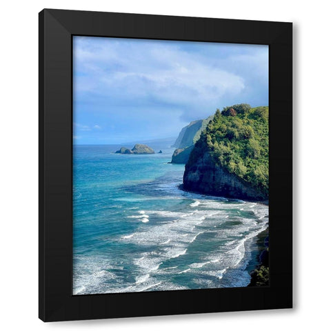 Pololu Black Modern Wood Framed Art Print with Double Matting by Nebula, Melissa