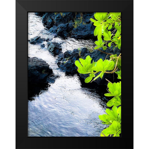 River Gaze Black Modern Wood Framed Art Print by Nebula, Melissa