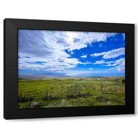 Country Road On Kohala Coastline Black Modern Wood Framed Art Print with Double Matting by Nebula, Melissa