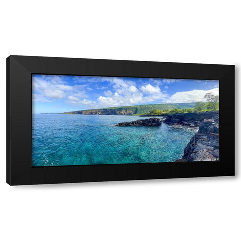 Kealakekua Breathway Black Modern Wood Framed Art Print with Double Matting by Nebula, Melissa