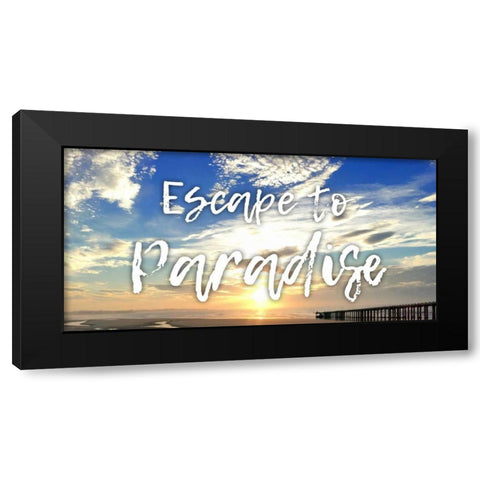 Beach Stroll 1 Black Modern Wood Framed Art Print by Prime, Marcus