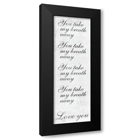 Taken Breath Black Modern Wood Framed Art Print by Prime, Marcus