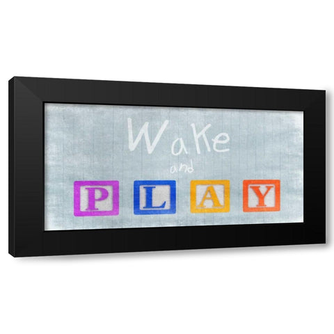 Wake And Play Black Modern Wood Framed Art Print by Prime, Marcus