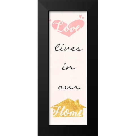 Loving Home Black Modern Wood Framed Art Print by Prime, Marcus