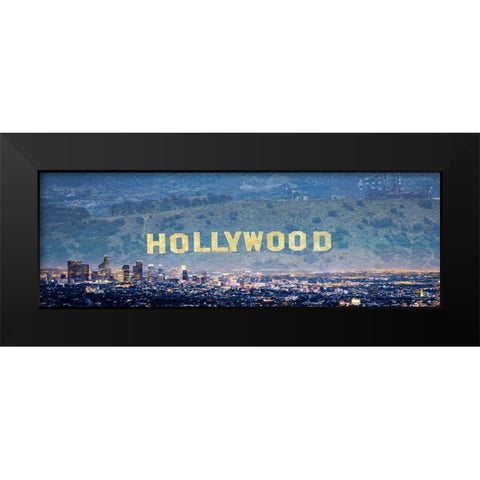 Hollywood Black Modern Wood Framed Art Print by Prime, Marcus