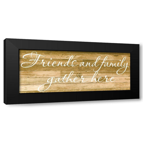 Family Gather Black Modern Wood Framed Art Print by Prime, Marcus