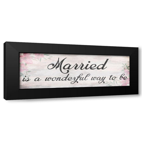 Wonderfully Married Black Modern Wood Framed Art Print with Double Matting by Prime, Marcus
