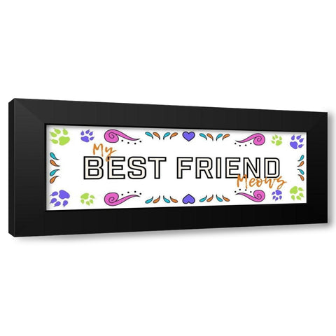 Sugar Best Friend 1 Black Modern Wood Framed Art Print with Double Matting by Prime, Marcus