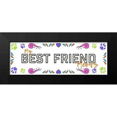 Sugar Best Friend 1 Black Modern Wood Framed Art Print by Prime, Marcus