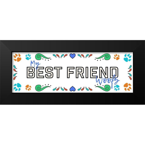Sugar Best Friend 2 Black Modern Wood Framed Art Print by Prime, Marcus