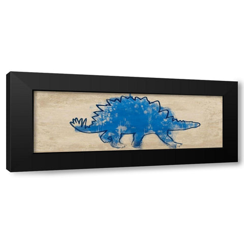 Paint Splashed Dino 2 Black Modern Wood Framed Art Print by Prime, Marcus