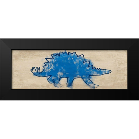 Paint Splashed Dino 2 Black Modern Wood Framed Art Print by Prime, Marcus
