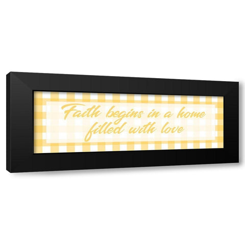 Faith Begins 1 Black Modern Wood Framed Art Print by Prime, Marcus