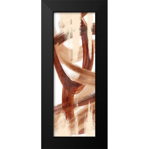 Oil Streak 3 Black Modern Wood Framed Art Print by Prime, Marcus