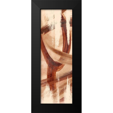 Oil Streak 1 Black Modern Wood Framed Art Print by Prime, Marcus