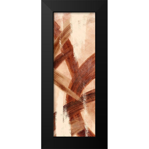Oil Streak 2 Black Modern Wood Framed Art Print by Prime, Marcus