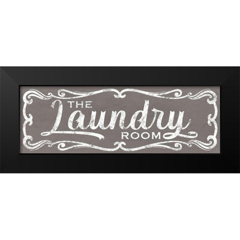 The Laundry Room Black Modern Wood Framed Art Print by Prime, Marcus