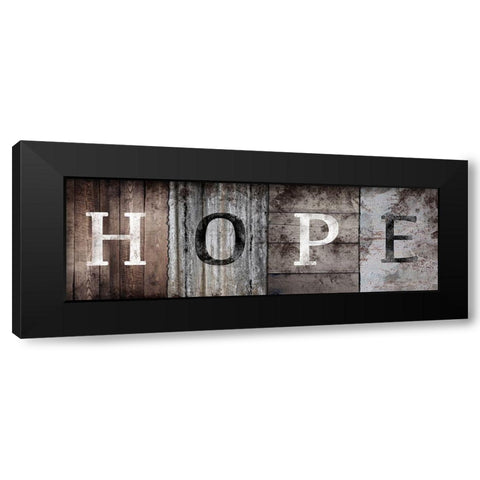 Natural Hope Black Modern Wood Framed Art Print by Prime, Marcus