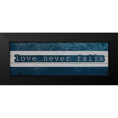 Never Fails Black Modern Wood Framed Art Print by Prime, Marcus